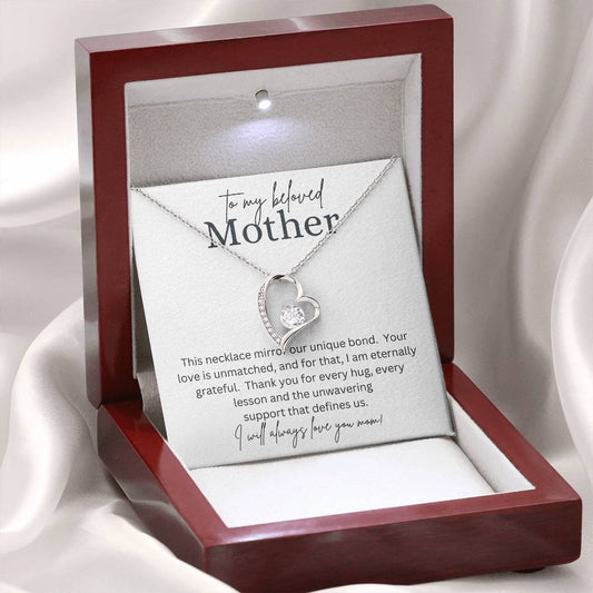 To My Beloved Mother Forever Love Necklace